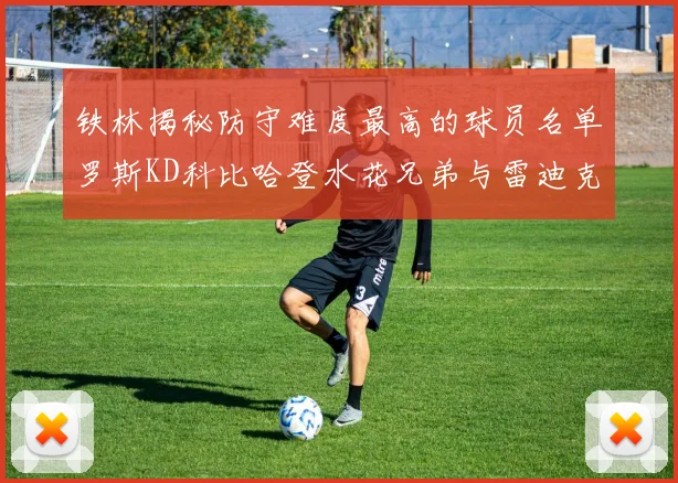 铁林揭秘防守难度最高的球员名单罗斯KD科比哈登水花兄弟与雷迪克