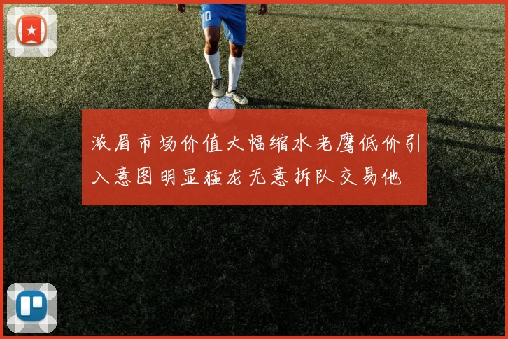 浓眉市场价值大幅缩水老鹰低价引入意图明显猛龙无意拆队交易他